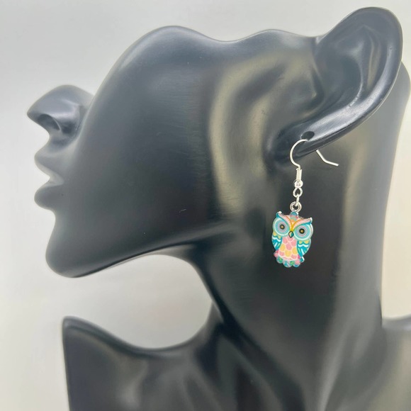 Owl Earrings - Bird Earrings - Dangle Earrings - Animal Earrings - Cottagecore - Picture 6 of 10